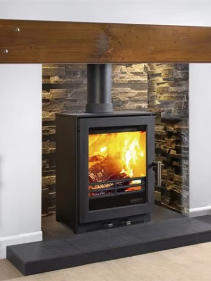 Finished stove installation