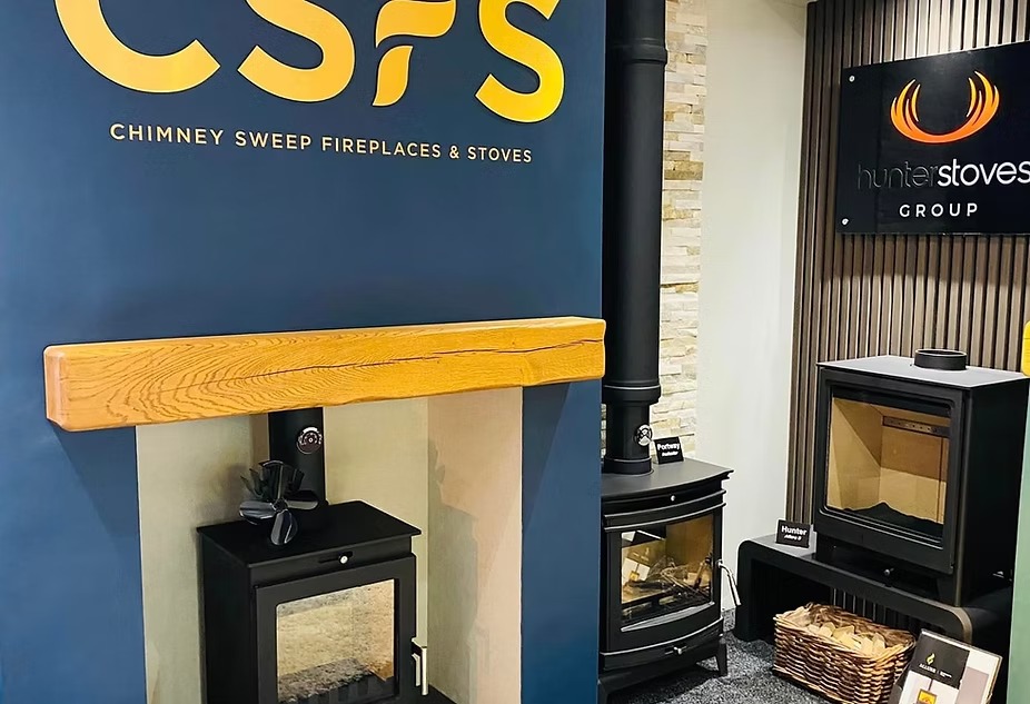 Inside the Chimney Sweep Fireplaces & Stoves showroom