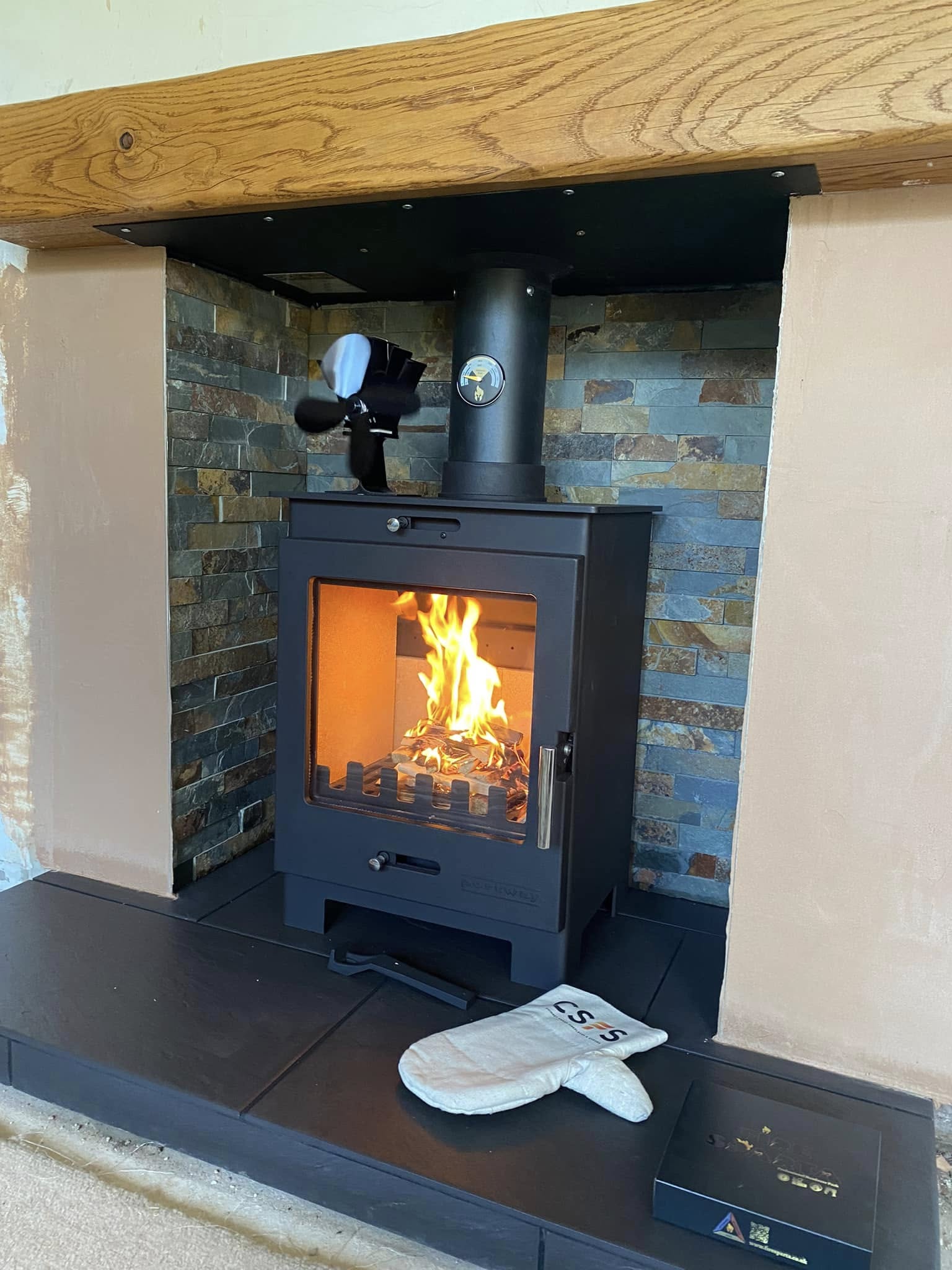 After stove installation