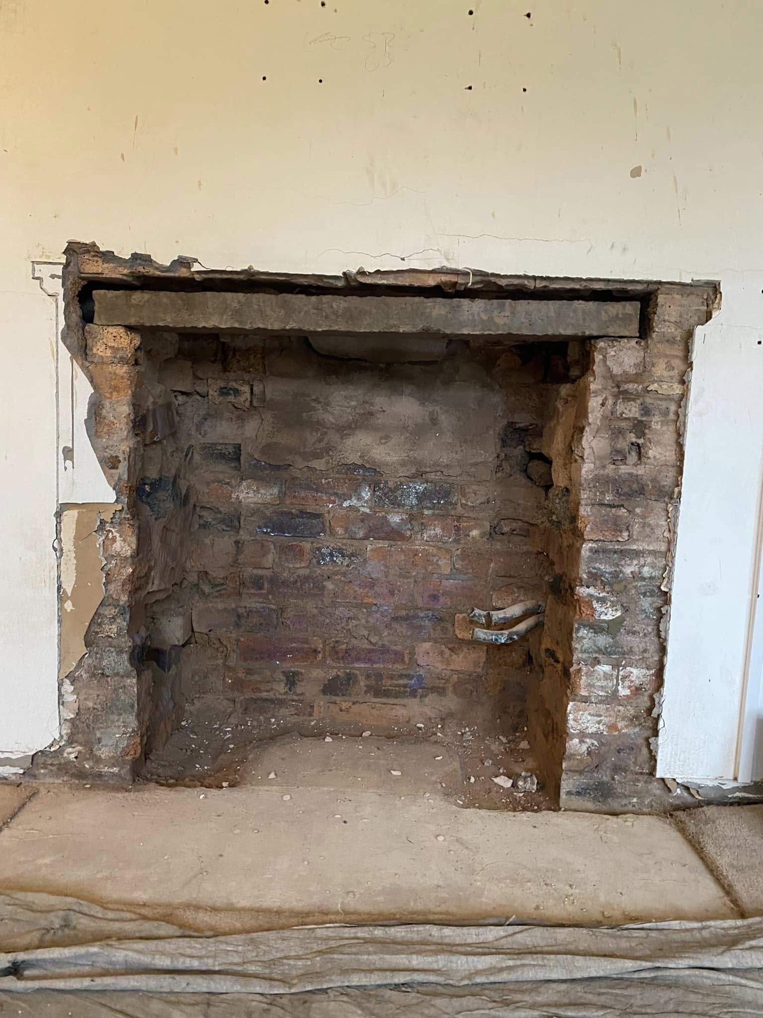 Before stove installation
