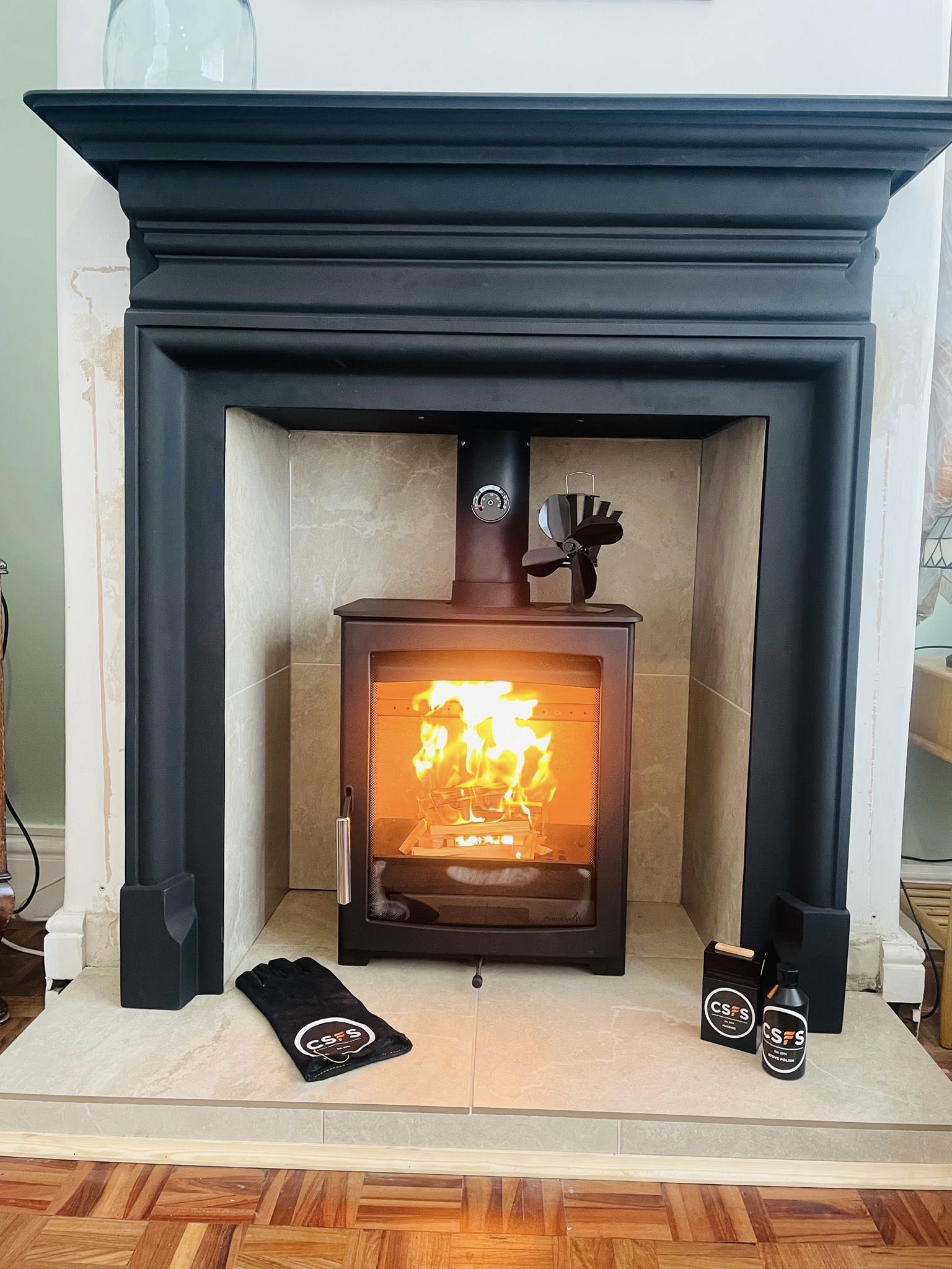 After stove installation