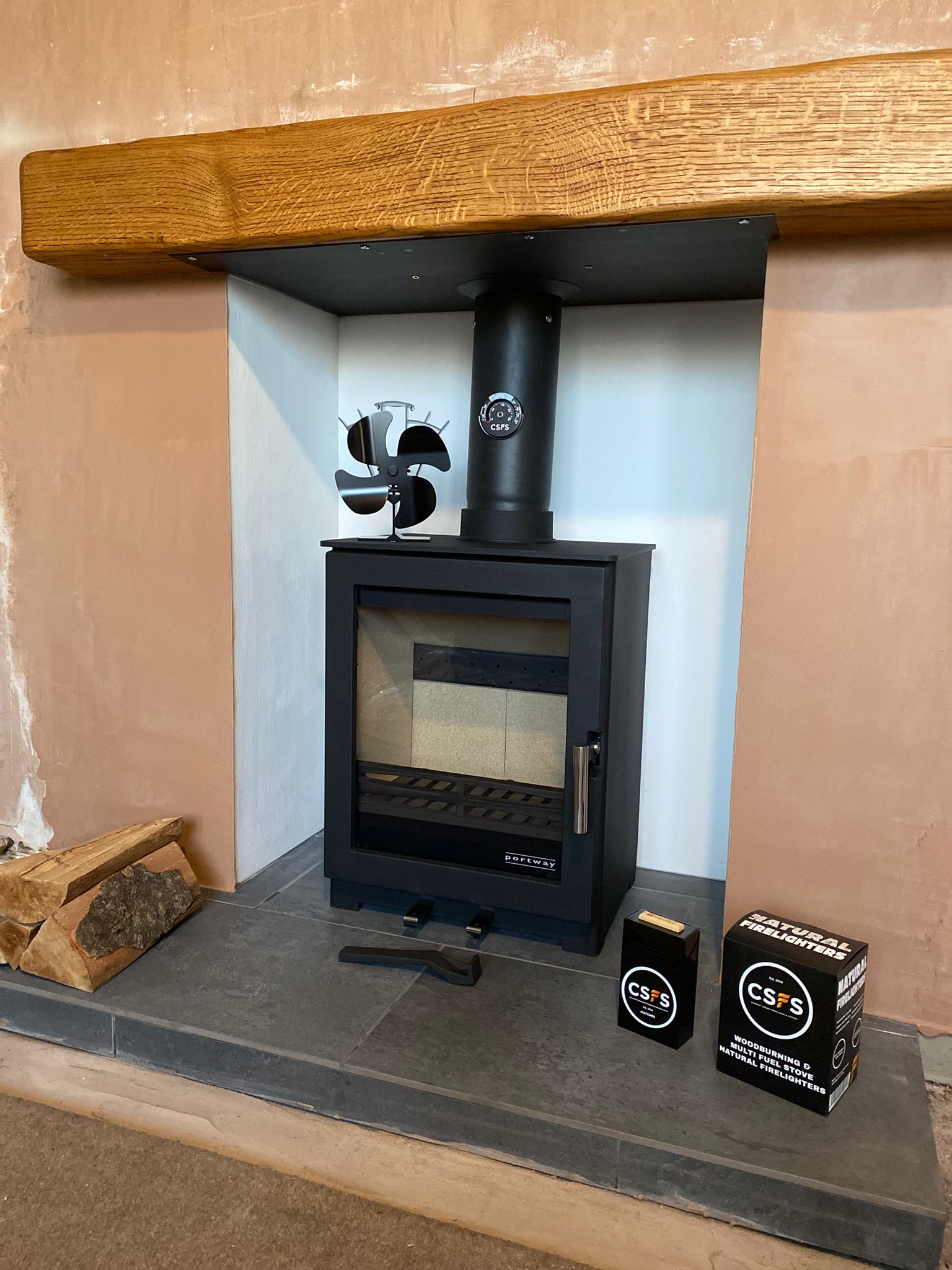 After stove installation